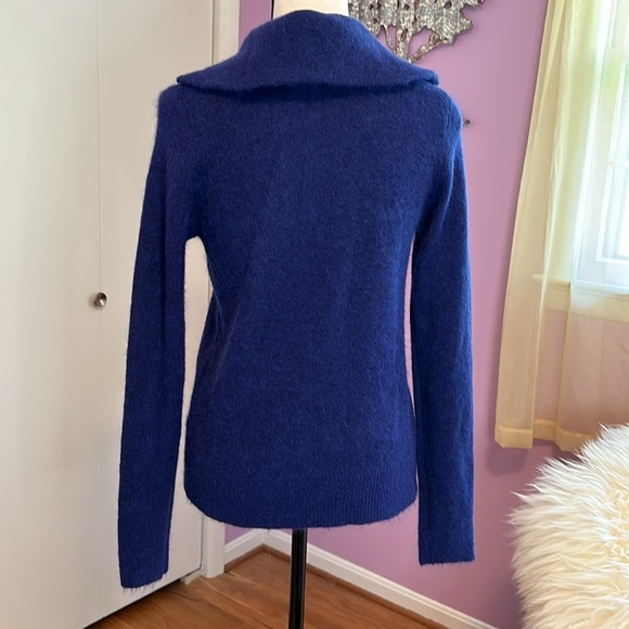 ZARA Blue Alpaca/Wool Blend Sweater Size Medium - Picture 3 of 7